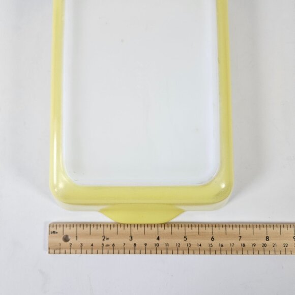 Vintage Pyrex Primary Yellow Baking Casserole Refrigerator Dish 0503 Made In USA - Picture 9 of 10